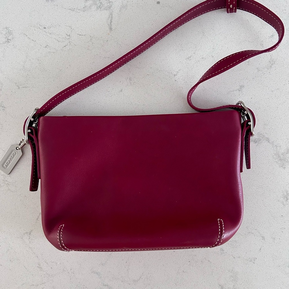 Coach Red Leather Mini Bag
